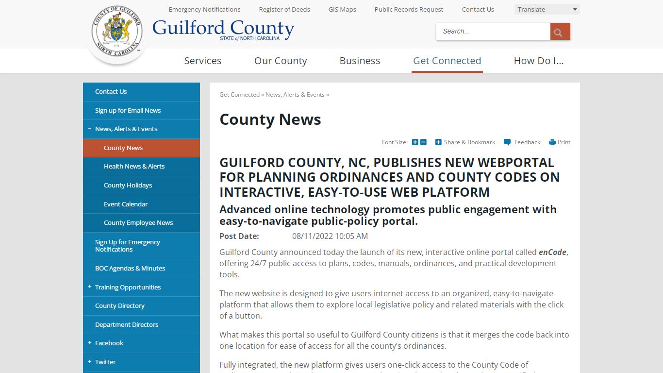 County News | Guilford County, NC